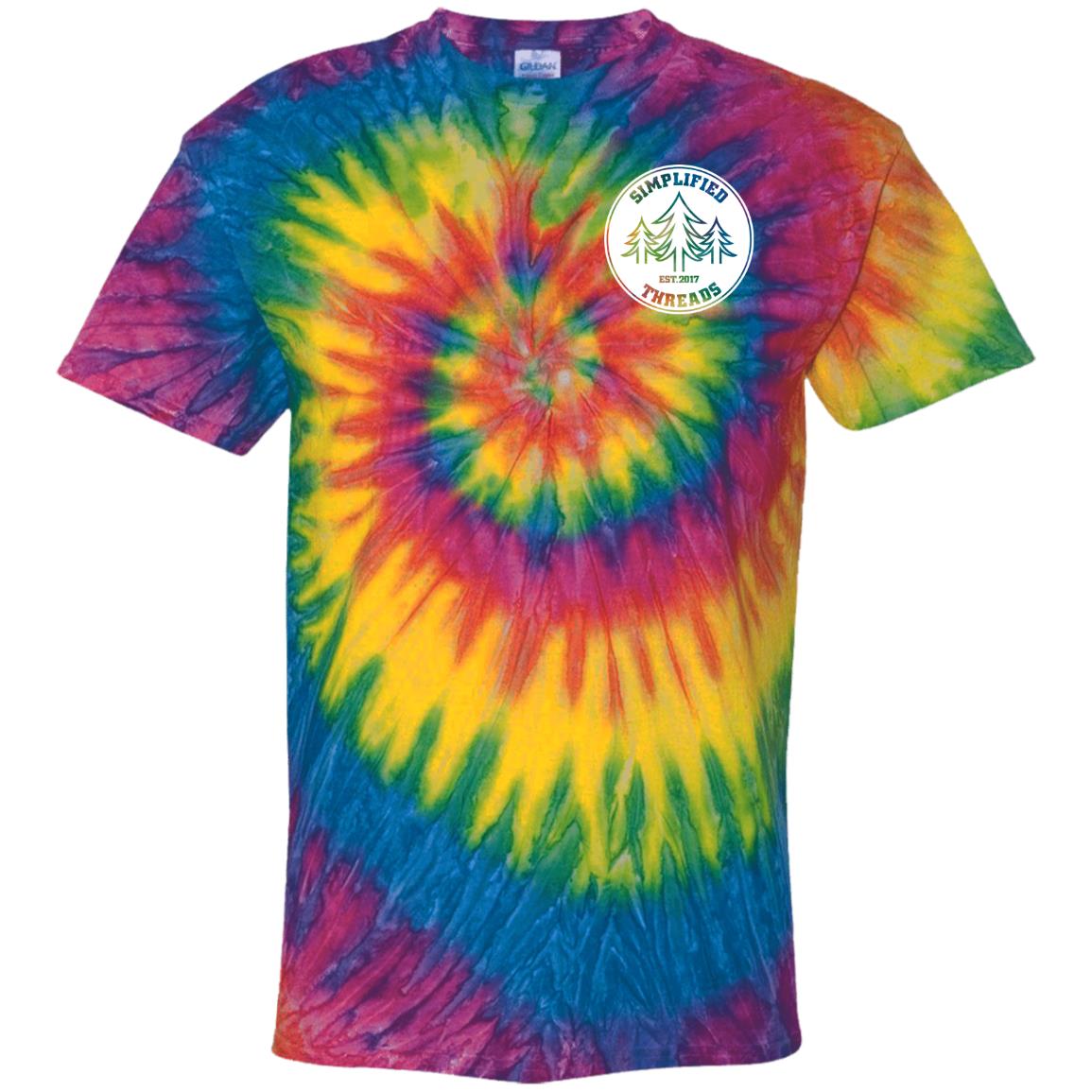 Kids Small Dig Your Roots Logo Tie Dye Tee