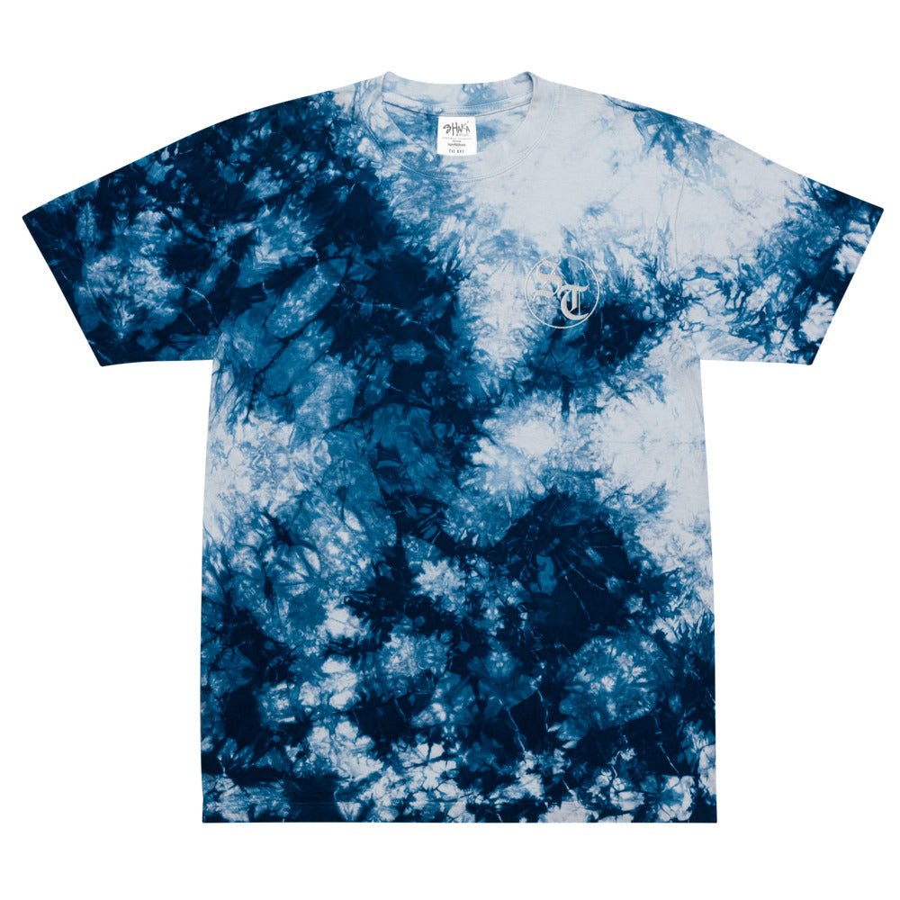 Oversized tie-dye Stitched Tee